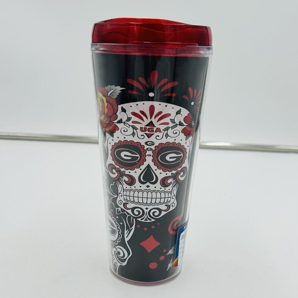 Indigo Falls UGA Georgia Dawgs Acrylic Tumbler 22oz Day of the Dead